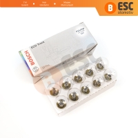 10 Adet BOSCH 1 987 302 867 21/5 W 24 V BAY15d 334 Eco Truck Seri Metal Tabanlı Ampul Çift Duylu