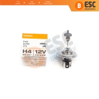 Kısa Uzun Far Sis Lambası için 1 Adet OSRAM ORIGINAL Seri 64193 12V 60/55W H4 Halojen Far Ampulü Tırnaklı