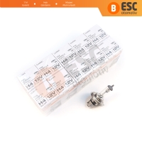 Kısa Uzun Far Sis Lambası için 10 Adet OSRAM CLASSIC Seri 64193CLC 12V 60/55W H4 Halojen Far Ampulü Tırnaklı	