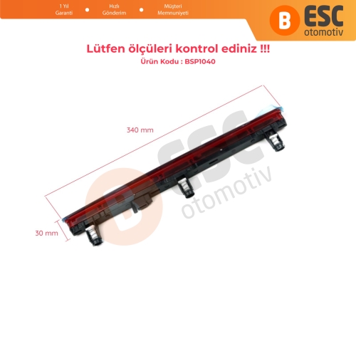 VW T5 Transporter Multivan Caravelle için Ek Fren Lambası 3.Stop 7E0945097A