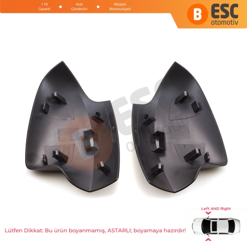Renault Symbol 3 için Sağ Sol Yan Dış Ayna Kapağı 963737459R 963741273R