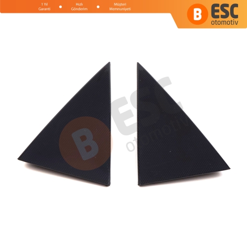 Opel Vectra B 1995-2002 için Sağ Sol Arka Kapı Cam Dış Köşe Üçgen Kapağı 90524879 90524880