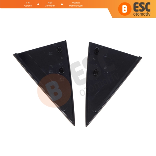 Opel Vectra B 1995-2002 için Sağ Sol Arka Kapı Cam Dış Köşe Üçgen Kapağı 90524879 90524880