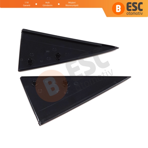 Opel Vectra B 1995-2002 için Sağ Sol Arka Kapı Cam Dış Köşe Üçgen Kapağı 90524879 90524880