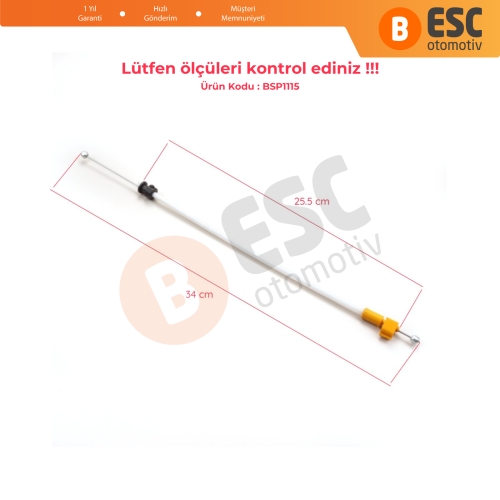 Renault Clio MK4 2012-2020 için Kalorifer Klima Kumanda Yönlendirme Teli 275427142R Kablo Uzunluğu : 34 cm