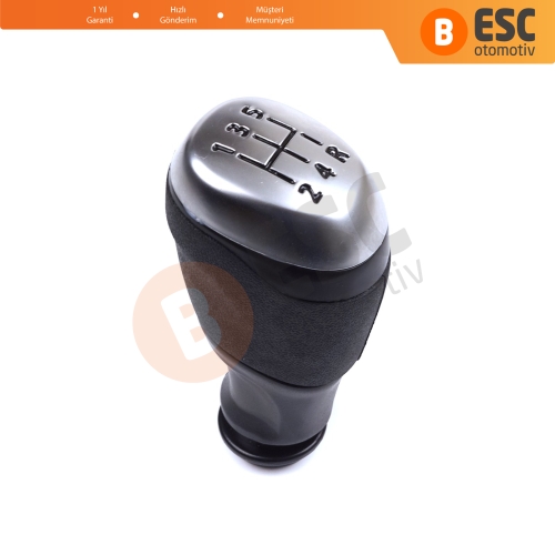 Renault Clio MK4 BH KH 2012-2020 328657531R için Krom Çerçeve 5 İleri Vites Topuzu