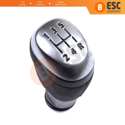 Renault Clio MK4 BH KH 2012-2020 328657531R için Krom Çerçeve 5 İleri Vites Topuzu