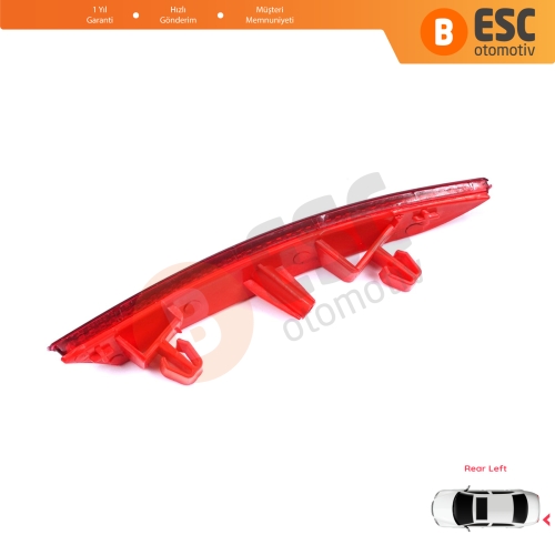 Renault Clio MK5 BF B7 2019-On 265651206R için Sol Arka Tampon Reflektörü