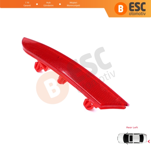 Renault Clio MK5 BF B7 2019-On 265651206R için Sol Arka Tampon Reflektörü