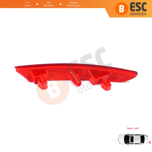 Renault Clio MK5 BF B7 2019-On 265651206R için Sol Arka Tampon Reflektörü