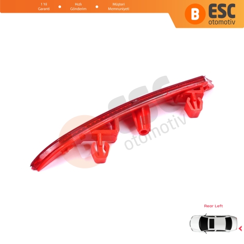 Renault Clio MK5 BF B7 2019-On 265651206R için Sol Arka Tampon Reflektörü