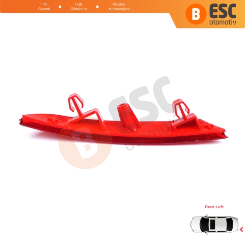 Renault Clio MK5 BF B7 2019-On 265651206R için Sol Arka Tampon Reflektörü