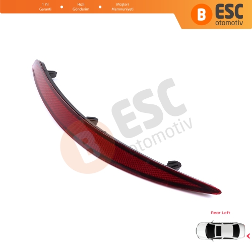 Fiat Egea 2015-On 4-Kapı Sedan 51998151 için Sol Arka Tampon Reflektörü
