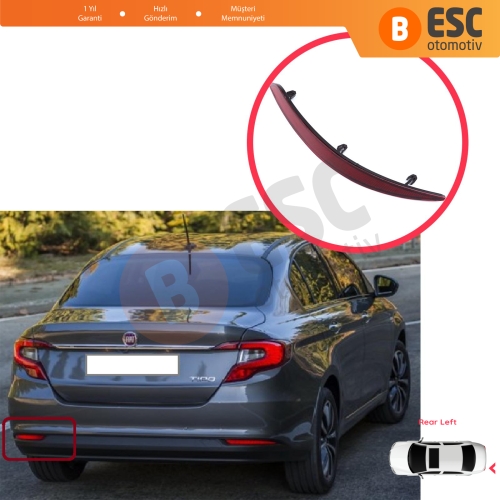 Fiat Egea 2015-On 4-Kapı Sedan 51998151 için Sol Arka Tampon Reflektörü