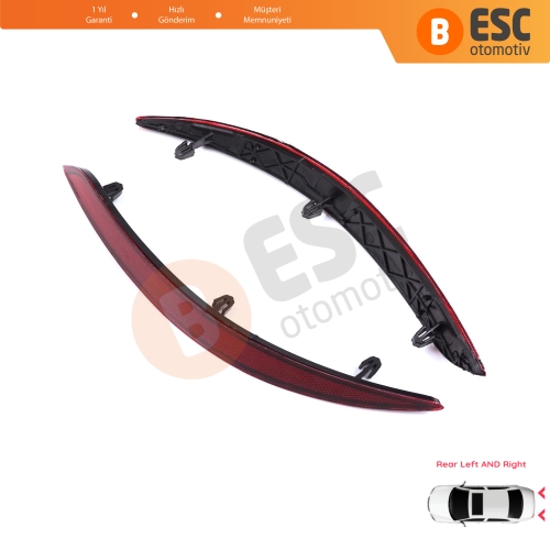 Fiat Egea 2015-On 4-Kapı Sedan 51998151 51998149 için Sağ Sol Arka Tampon Reflektörü