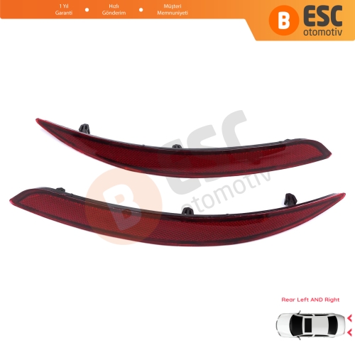 Fiat Egea 2015-On 4-Kapı Sedan 51998151 51998149 için Sağ Sol Arka Tampon Reflektörü