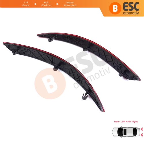 Fiat Egea 2015-On 4-Kapı Sedan 51998151 51998149 için Sağ Sol Arka Tampon Reflektörü