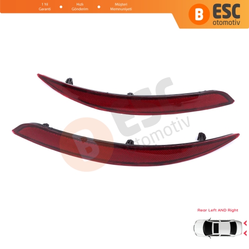 Fiat Egea 2015-On 4-Kapı Sedan 51998151 51998149 için Sağ Sol Arka Tampon Reflektörü