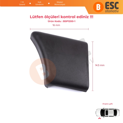 Citroen Berlingo MK1 M49 M59 1996-2008 8544.J7 İçin Ön Sol Çamurluk Çıtası