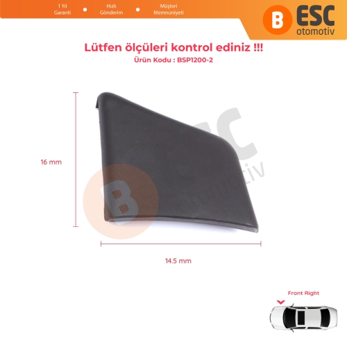 Citroen Berlingo MK1 M49 M59 1996-2008 8544.J8 İçin Ön Sağ Çamurluk Çıtası