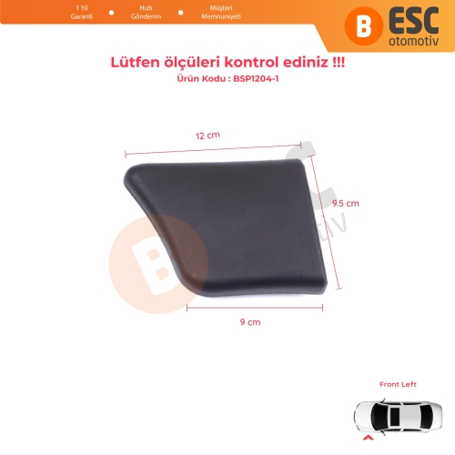 Peugeot Partner M59 2002-2008 Makyajlı Kasa 8544.J5 İçin Ön Sol Çamurluk Çıtası