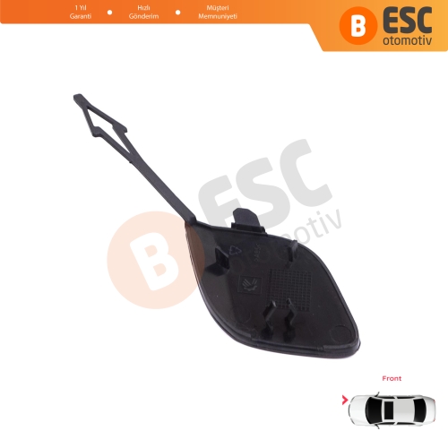 Renault Clio MK5 V B7 BJA 2019-2023 Makyajsız Kasa 511806272R için Ön Tampon Çeki Demiri Kapağı ASTARLI