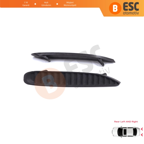 Renault Megane MK4 LFB 2016-On Sedan 850760115R için Sağ Sol Arka Tampon Çıtası Havalandirma Kapağı Bakaliti