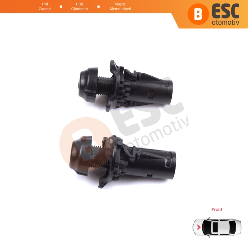 Renault Clio MK5 Captur MK2 Taliant Dacia Sandero MK3 658291760R için 2 Adet Ayarlanabilir Ön Kaput Amortisör Takozu