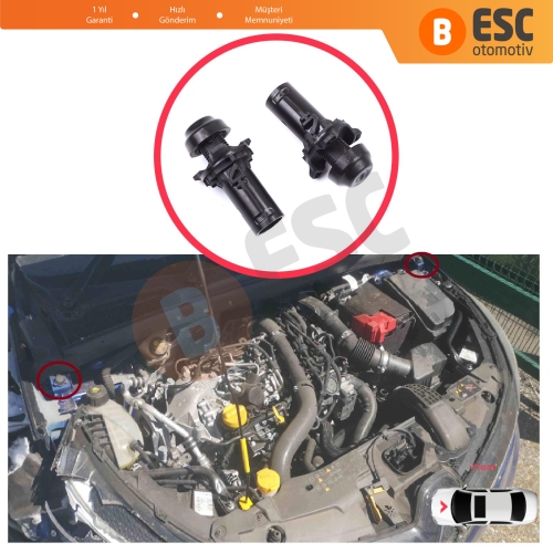 Renault Clio MK5 Captur MK2 Taliant Dacia Sandero MK3 658291760R için 2 Adet Ayarlanabilir Ön Kaput Amortisör Takozu