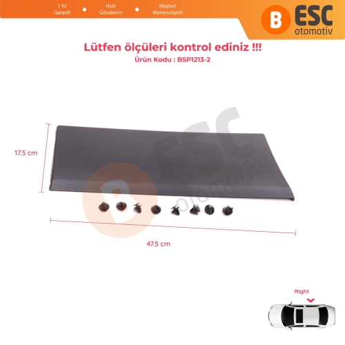 Renault Trafic MK3 Fiat Talento Opel Vivaro B Nissan NV300 Primastar 788129036 İçin Arka Sağ Yan Çevre Bandı