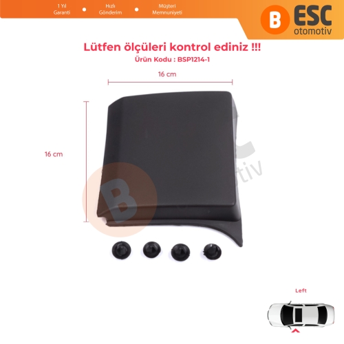 Renault Trafic MK3 Fiat Talento Opel Vivaro B Nissan NV300 Primastar 768196228 İçin Sol Yan Orta Direk Çevre Bandı