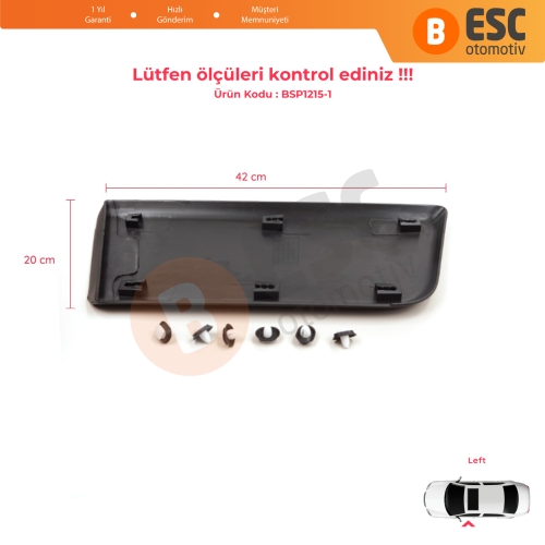 Fiat Ducato MK3 Boxer 250 Jumper Relay MK2 Daily 2006-2024 Promaster 8545FE İçin Sol Ön Kapı Çamurluk Bandı