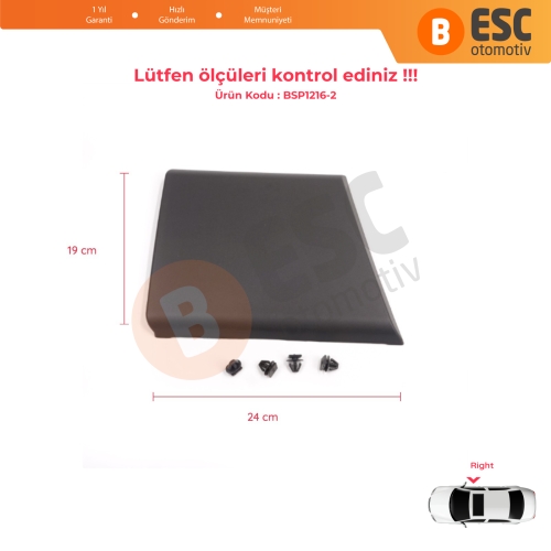 Fiat Ducato MK3 Boxer 250 Jumper Relay MK2 Daily 2006-2024 8547W4 İçin Sağ Ön Kapı Direği Bandı Sinyal Deliksiz