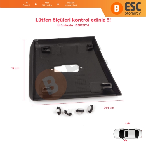 Fiat Ducato MK3 Boxer 250 Jumper Relay MK2 Daily 2006-2024 8547W5 İçin Sol Ön Kapı Direği Bandı Sinyal Delikli