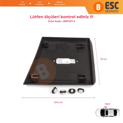 Fiat Ducato MK3 Boxer 250 Jumper Relay MK2 Daily 2006-2024 8547W3 İçin Sağ Ön Kapı Direği Bandı Sinyal Delikli