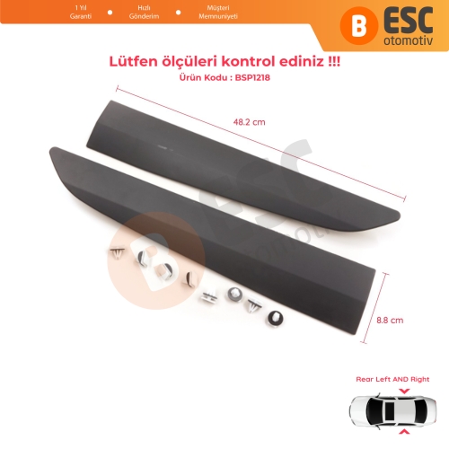 Ford Transit Tourneo Courier MK1 B460 2014-2023 1854160 1854158 İçin Sağ Sol Arka Sürgü Kapı Bandı