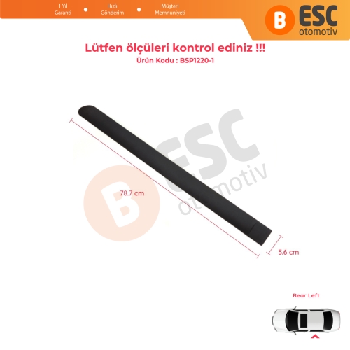 Peugeot 307 3A/C 3E 3H 2000-2012 4/5 Kapı 8546H5 İçin Sol Arka Kapı Bandı Çıtası