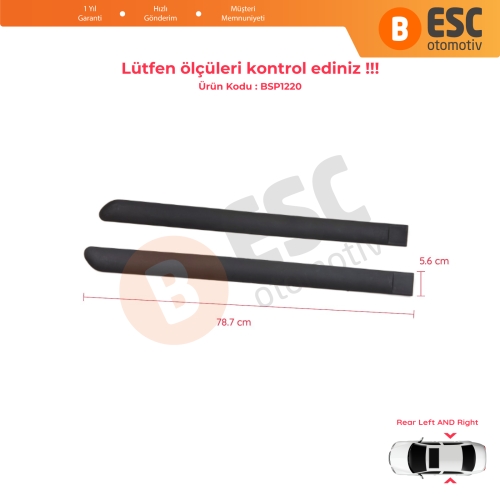 Peugeot 307 3A/C 3E 3H 2000-2012 4/5 Kapı 8546H5 8546H6 İçin Sağ Sol Arka Kapı Bandı Çıtası