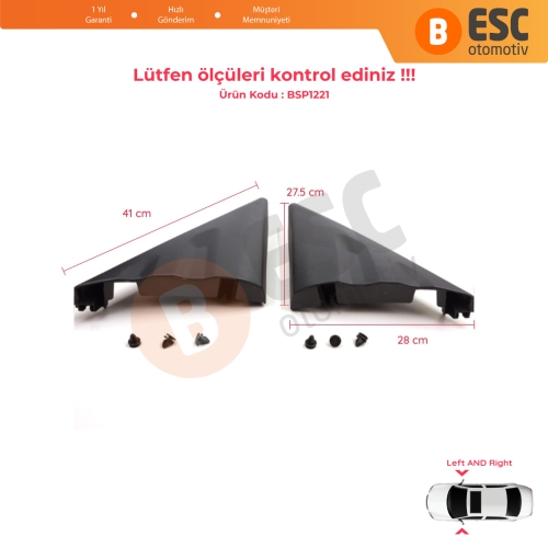 Ford Transit MK8 T18 V363 2013-2024 2016818 2016819 için SAĞ SOL Yan Ayna Kapı Köşe Üçgen Plastiği Bakaliti