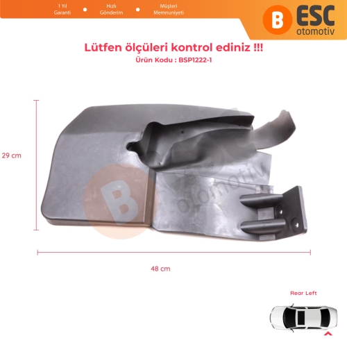 Mercedes Sprinter MK2 906 NCV3 VW Crafter MK1 2006-2017 A9068820204 için Arka Sol Tekerlek Çamurluk Paçalık