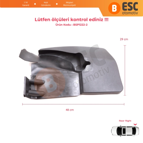 Mercedes Sprinter MK2 906 NCV3 VW Crafter MK1 2006-2017 A9068820304 için Arka Sağ Tekerlek Çamurluk Paçalık