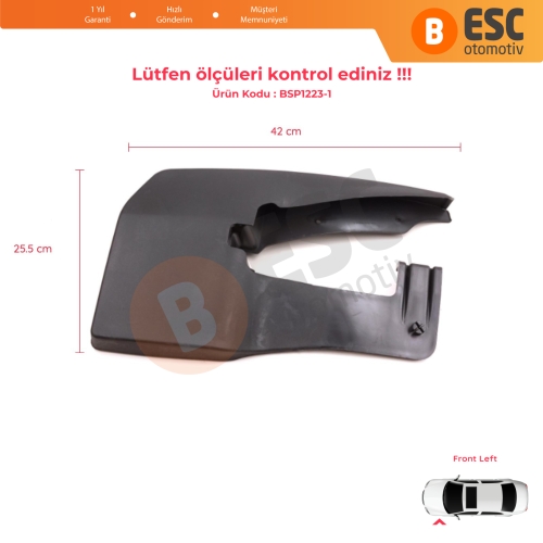 Mercedes Sprinter MK2 906 NCV3 VW Crafter MK1 2006-2017 A9068820004 için Ön Sol Tekerlek Çamurluk Paçalık