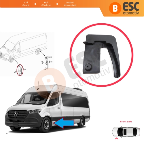 Mercedes Sprinter 907 910 VW Crafter SY SZ 2017-On 9108890000 için Ön Sol Tekerlek Çamurluk Paçalık