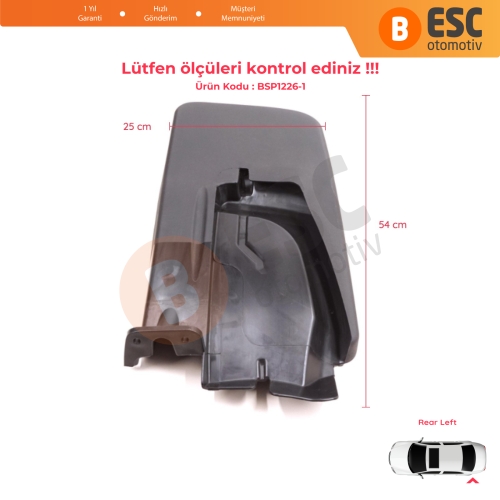 Mercedes Sprinter 907 910 VW Crafter SY SZ 2017-On A9078890200 için Arka Sol Tekerlek Çamurluk Paçalık