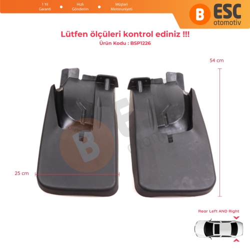 Mercedes Sprinter 907 910 VW Crafter SY SZ 2017-On 9078890200 9078890300 için Arka Sağ Sol Tekerlek Çamurluk Paçalık