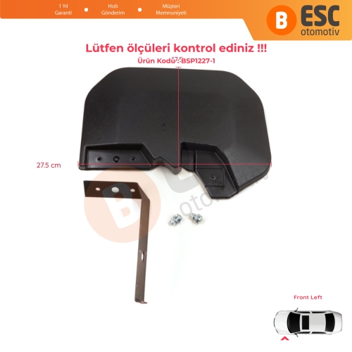 Ford Transit MK8 T18 V363 FAD FBD FCD FDD FED 2013-On 1820757 için Ön Sol Tekerlek Çamurluk Paçalık