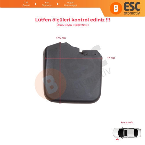 Ford Transit Custom Tourneo V362 MK1 FY FZ F3 2012-2023 1915642 için Ön Sol Tekerlek Çamurluk Paçalık