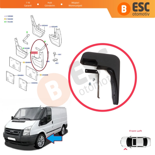 Ford Transit MK6 MK7 Tourneo 2000-2014 1549540 için Ön Sol Tekerlek Çamurluk Paçalık