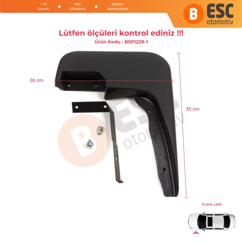 Ford Transit MK6 MK7 Tourneo 2000-2014 1549540 için Ön Sol Tekerlek Çamurluk Paçalık