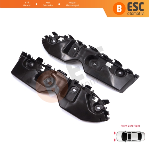 Renault Dacia Duster MK1 HS 2010-2017 622230010R 622220011R için Ön Sağ Sol Tampon İç Bağlantı Braket Ayağı 